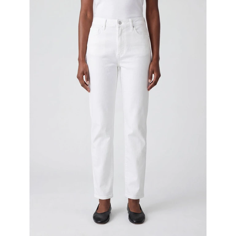 Mason High-Waisted Straight Leg Jeans in Stretch Cotton Denim (1J8620845208CRISP)
