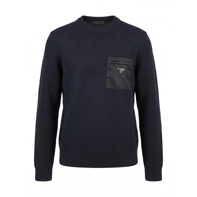 Sweater With Re-Nylon Detail