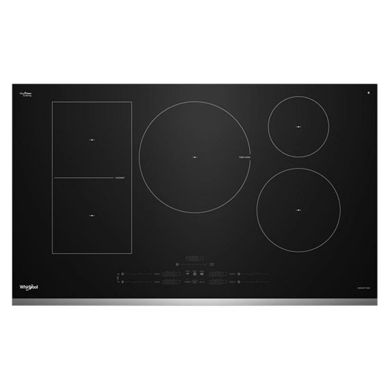 Intelligent Induction Cooktop with Temp Cook Technology and WipeClean Coating in Stainless Steel Trim 36" WCIT7536SS
