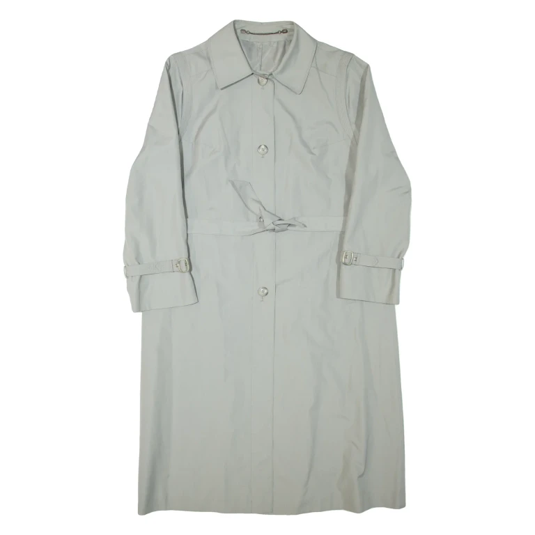 Belted Womens Trench Jacket Grey L