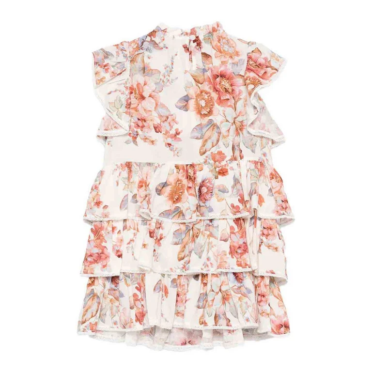 Robe Au Genou - Blanc (9491DRS261IVORYFLORALMULTI)