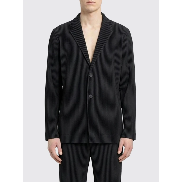 HOMME PLISSE' ISSEY MIYAKE Homme Plissé Issey Miyake Short Single-Breasted Pleated Crêpe Blazer (HP66JD15515)