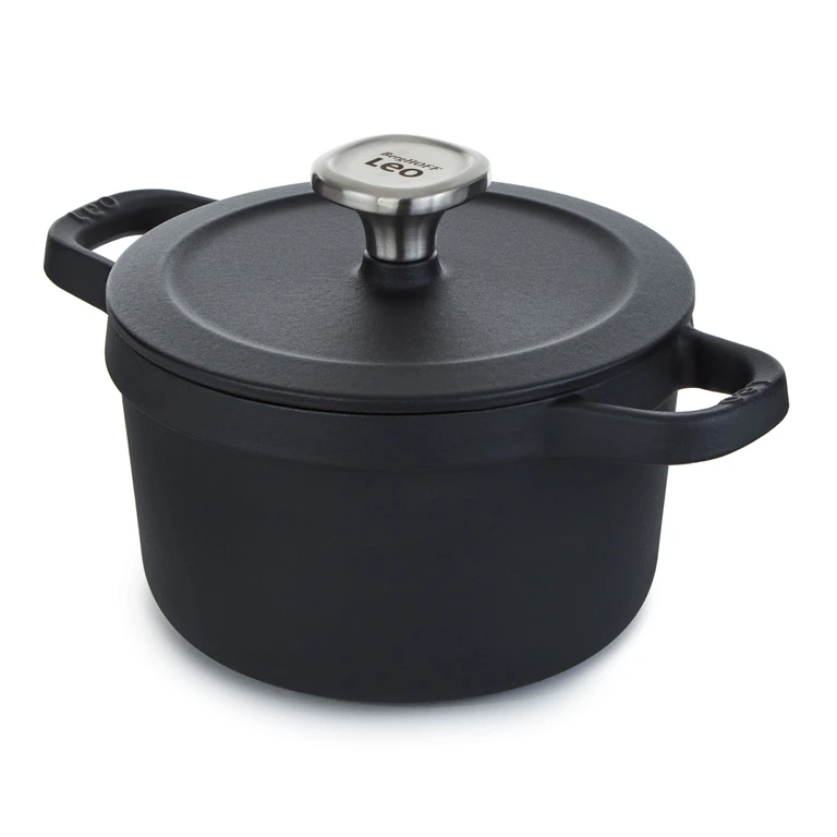 Leo Graphite 3.2qt. Enameled Cast Iron Stockpot, 8"