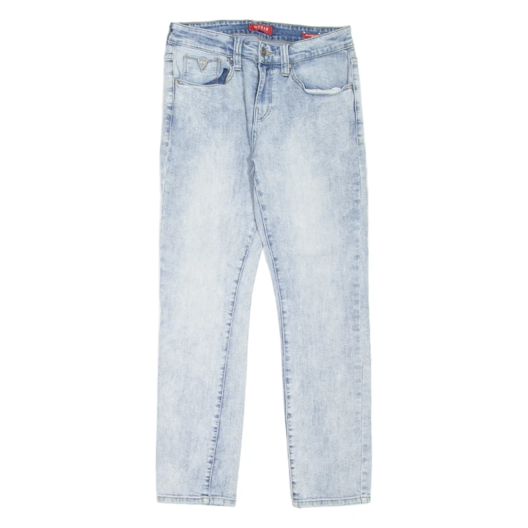 GUESS Halsted Fit Womens Jeans Blue Slim Tapered Stone Wash W31 L29