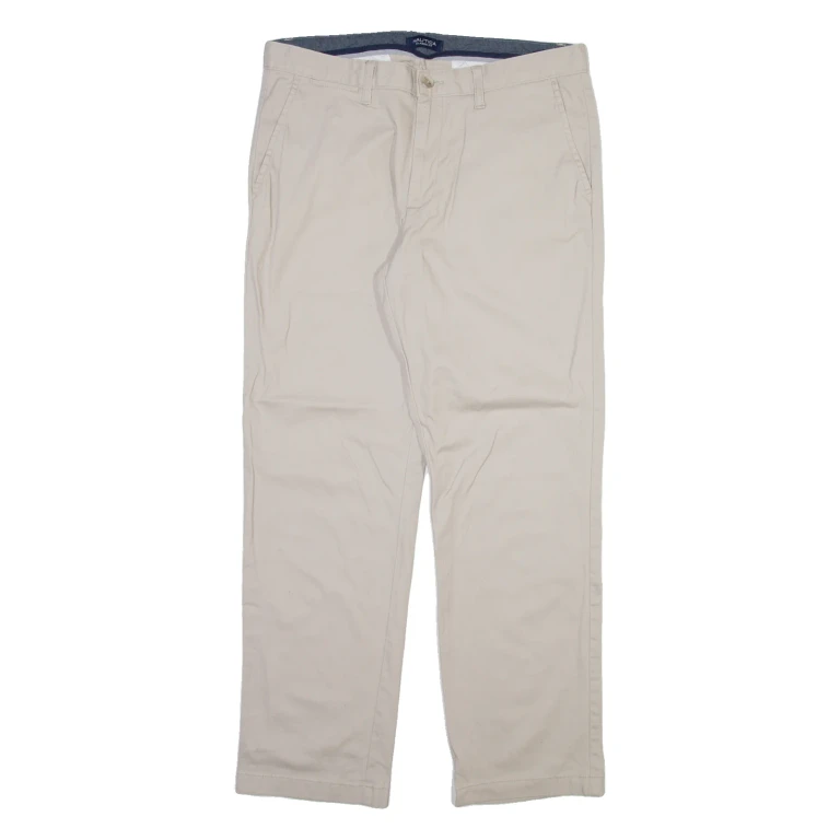 NAUTICA Mens Trousers Beige Regular Straight W34 L30