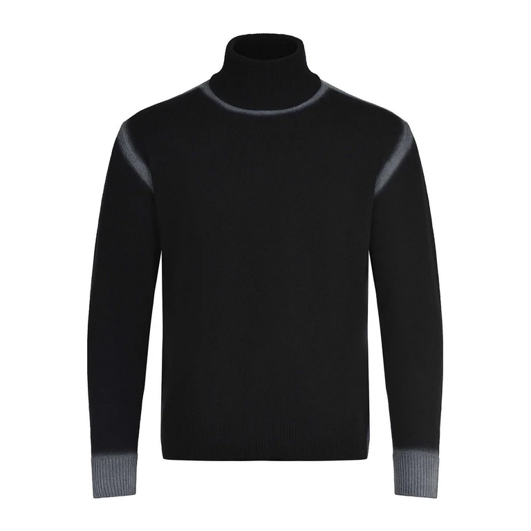 Atomofactory Pull Col Roulé - Noir (A00035AFU76003)