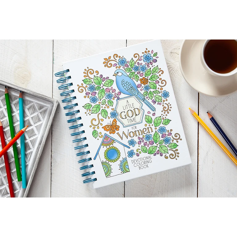 A Little God Time for Women (Devotional Coloring Book)