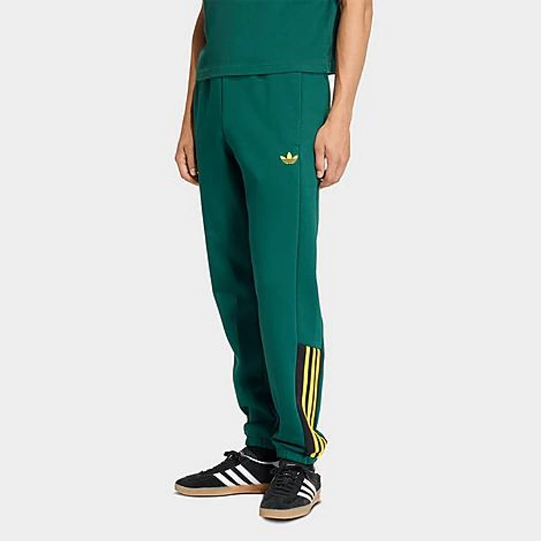 adidas Men's Originals Half Stripes Sweatpants in Collegiate Green Size: XS
