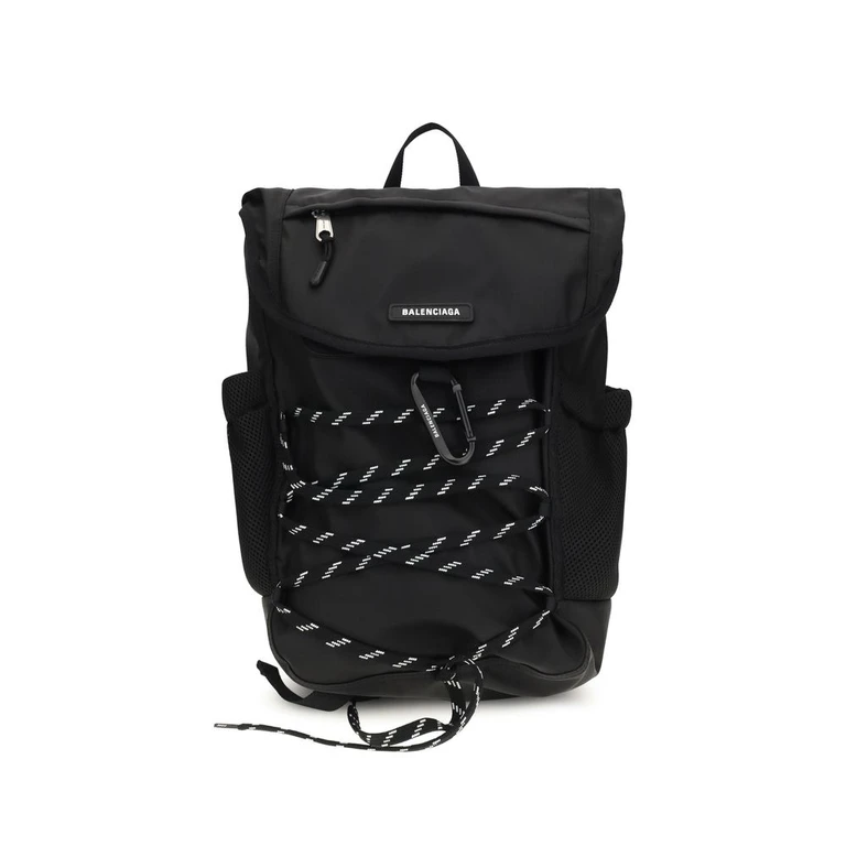 Balenciaga Black Nylon Backpack - Men