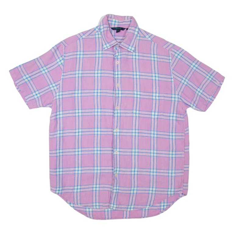 BODEN Mens Shirt Pink Check M
