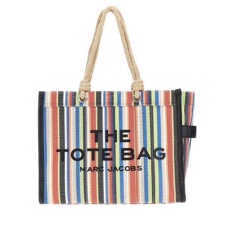 MARC JACOBS Striped mesh large tote bag Woman One Size