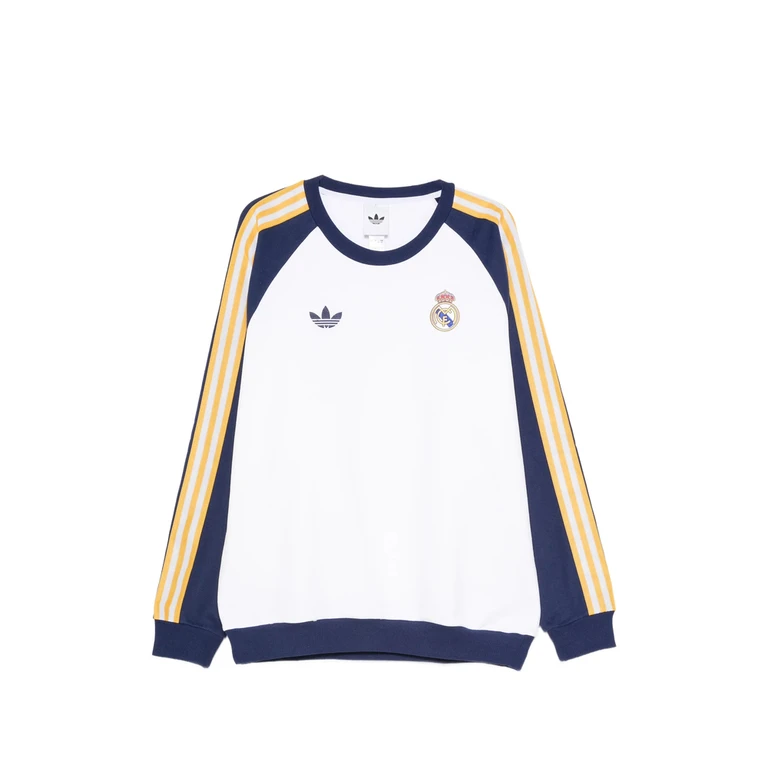 Adidas Real OG Raglan-sleeve Stripe-detail Sweatshirt