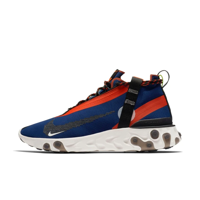 Men's React Runner Mid Wr 'Ispa Blue Void Team Orange' Sneakers