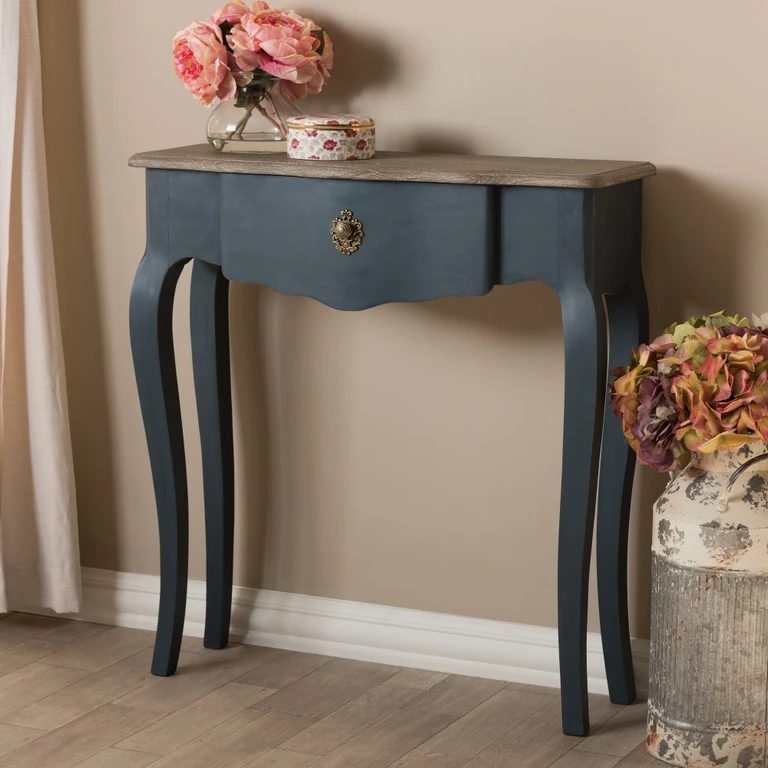Provincial Blue Console Table