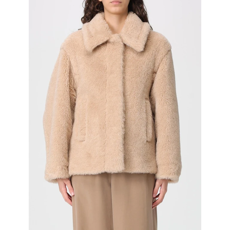 Fur Coat Woman color Beige (2611081011600029)