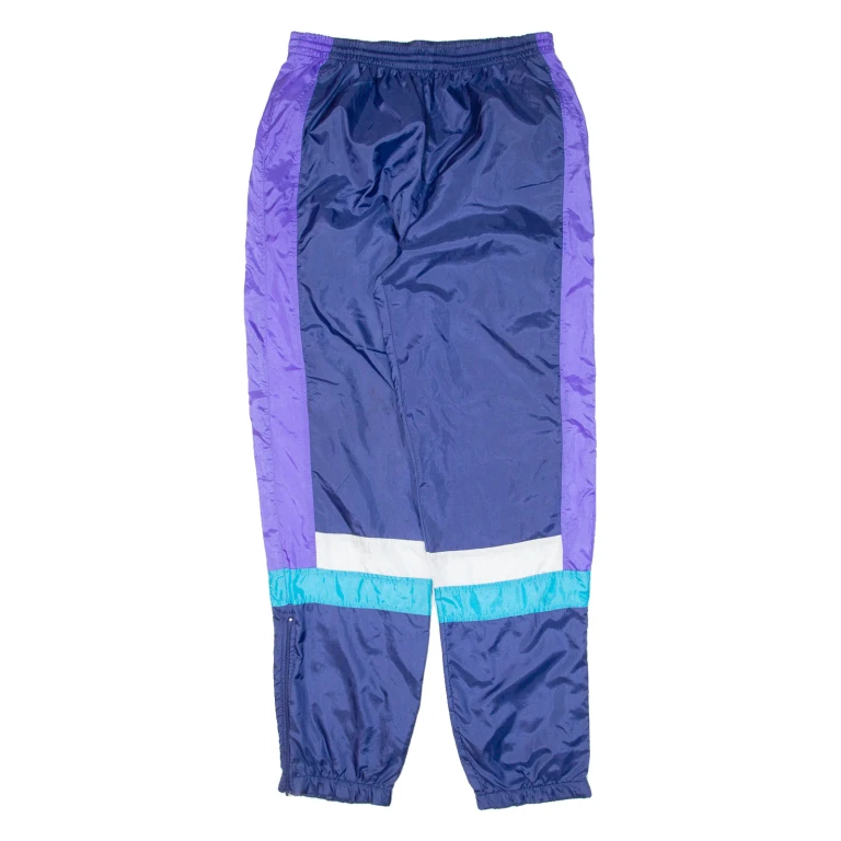VICTORY TEAM Mens Track Pants Blue Tapered L W30 L32