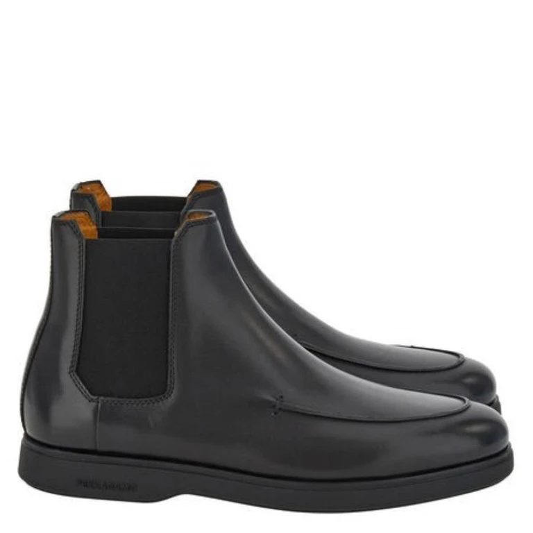 Ferragamo Francisco Leather Chelsea Boots, Size 9 E