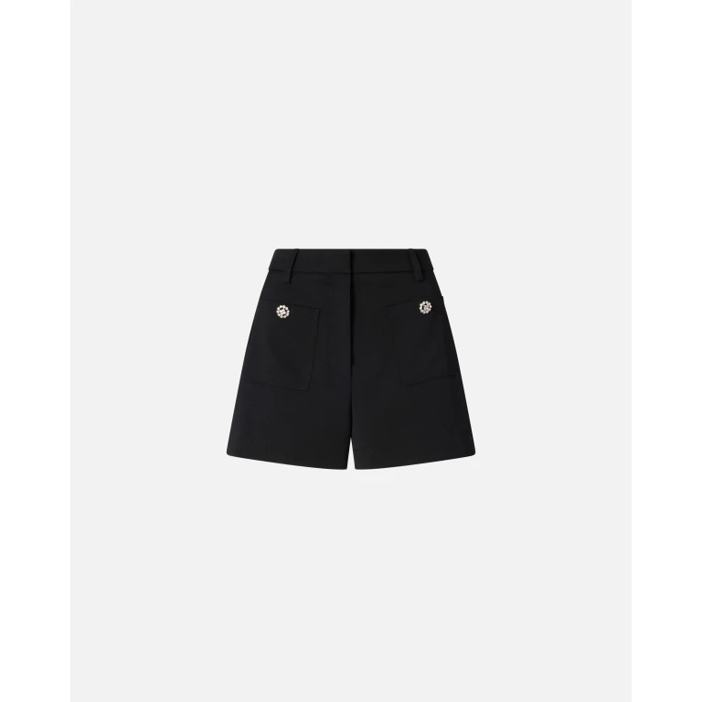Pinko - Short à boutons bijou - 36