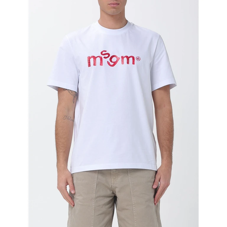 MSGM T-Shirt Men color White (4040MM117D26700201)