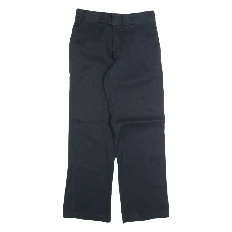 DICKIES Chino Mens Trousers Black Regular Straight W28 L28