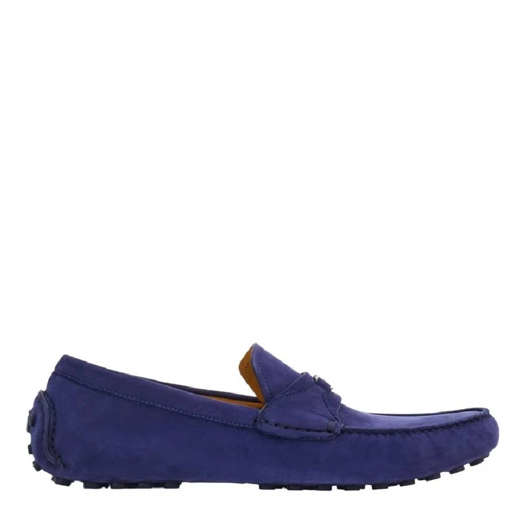 Ferragamo Driver Loafers with Gancini Ornament, Size 9 EE