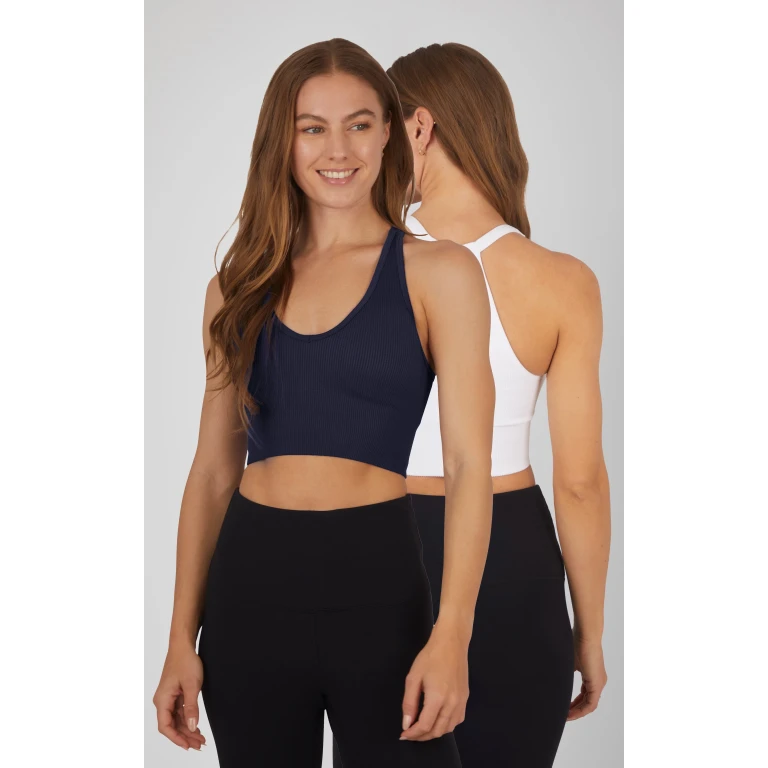 2 PK Ribbed Bralette