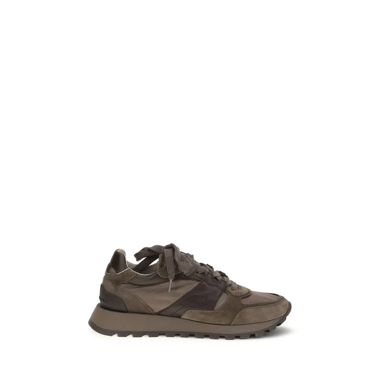 Brunello Cucinelli Brown Calf Leather Bos Taurus Athletic Sneakers - Women