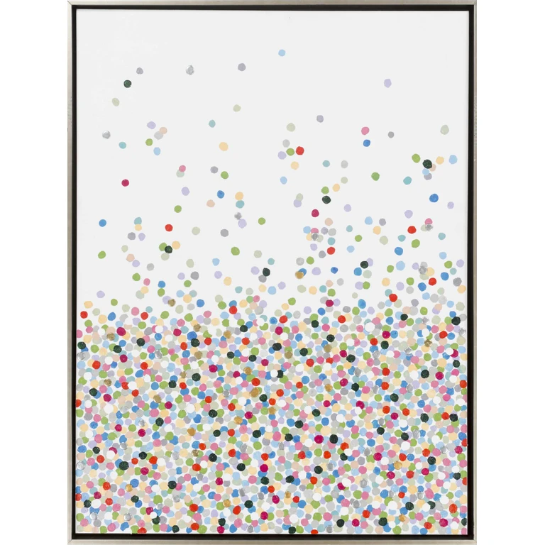 Nelse Multicolor Polka Dot Pattern Wall Art - Clearance