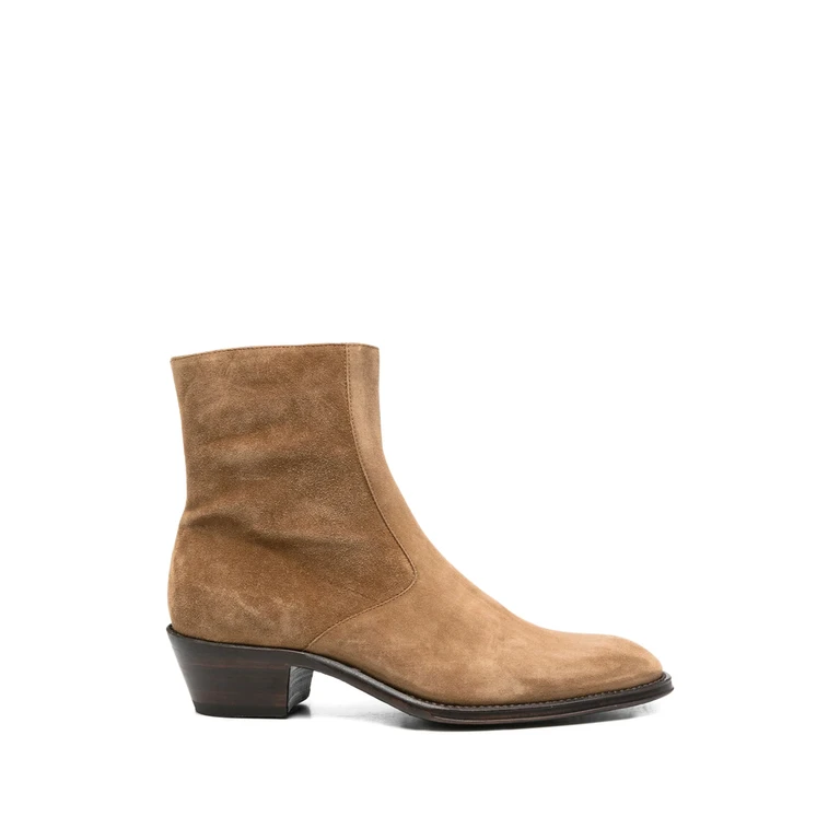 Eraldo Side-zip Leather Ankle Boots