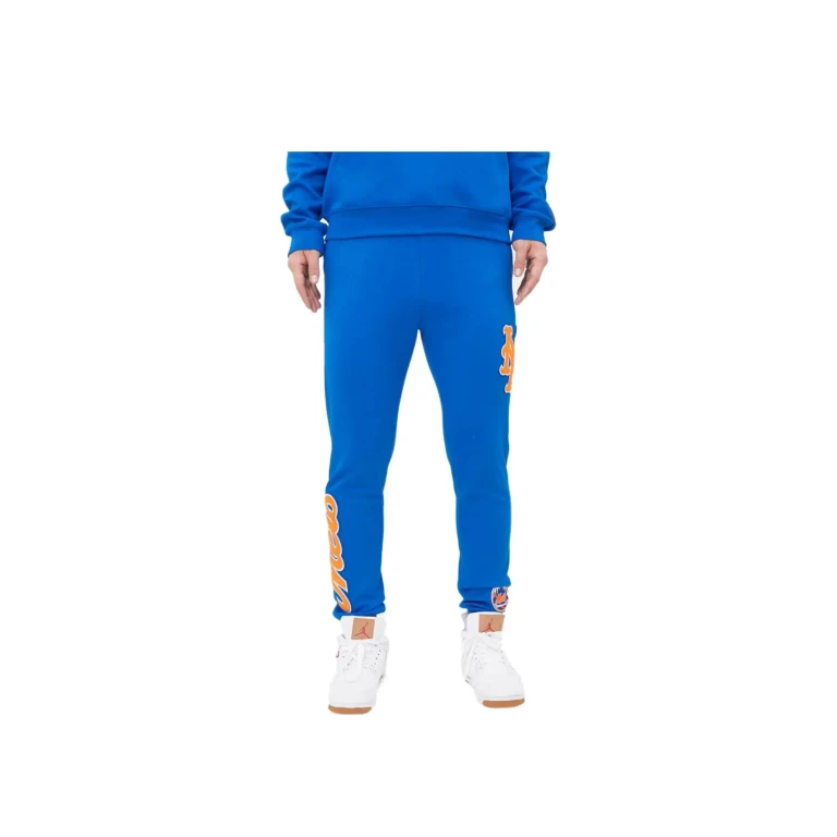 New York Mets Classic Chenille Men Joggers Royal Blue
