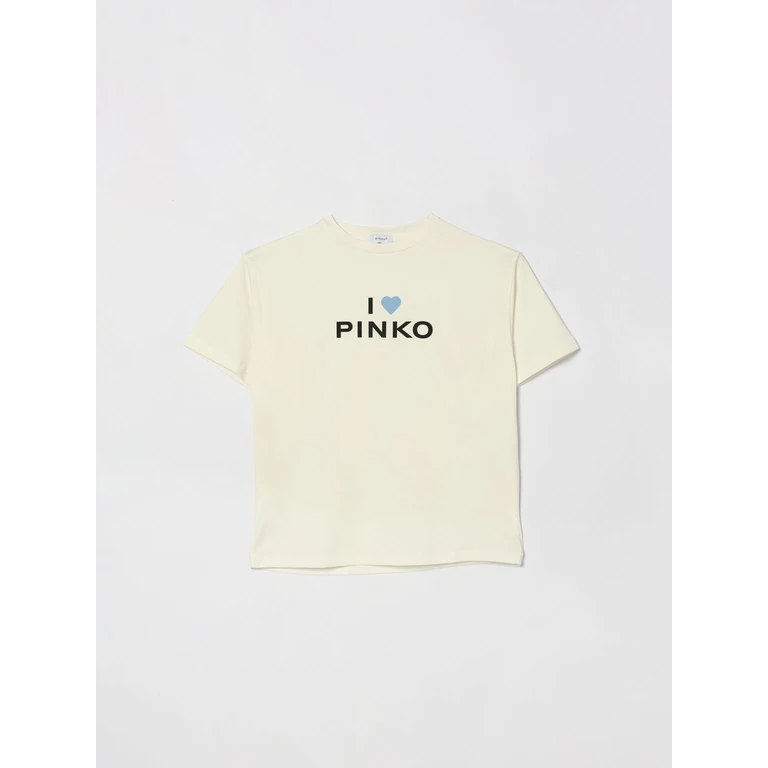 Girl's Cotton T-shirt with Contrast Logo Print (KFTS0340JE0170979)