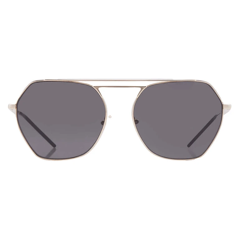 Emporio Armani Dark Grey Pilot Ladies Sunglasses EA2148 301387 56