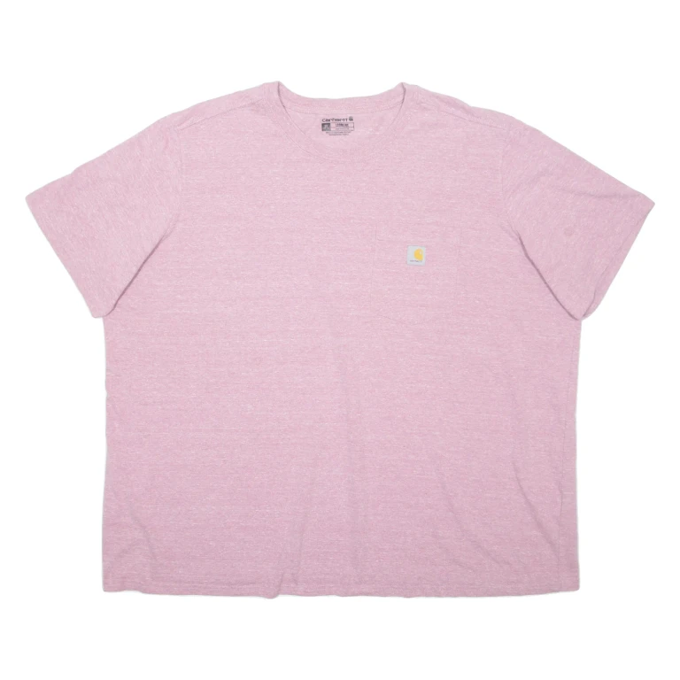 CARHARTT Loose Fit Womens T-Shirt Pink 3XL