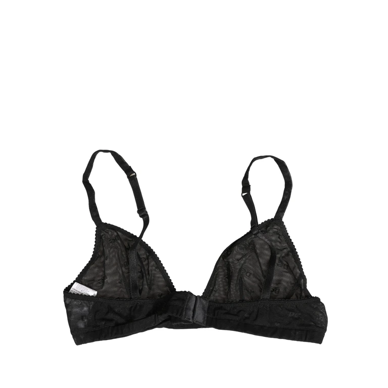 Dolce & Gabbana Black Nylon Stretch Soft Cup Brassiere Underwear Elastane Clothing - Women