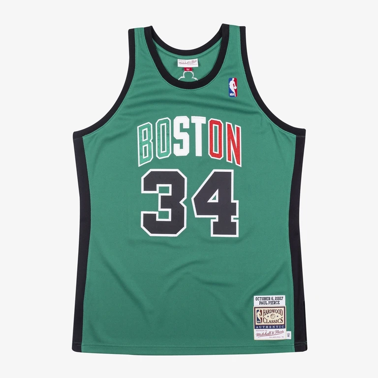 Men's NBA Authentic Jersey Celtics 2007 Paul Pierce