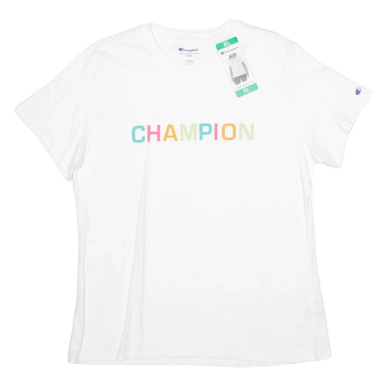 CHAMPION Mens T-Shirt White XL