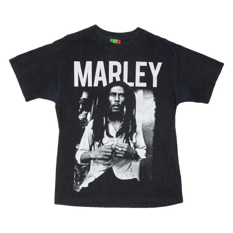 Bob Marley Mens T-Shirt Black M