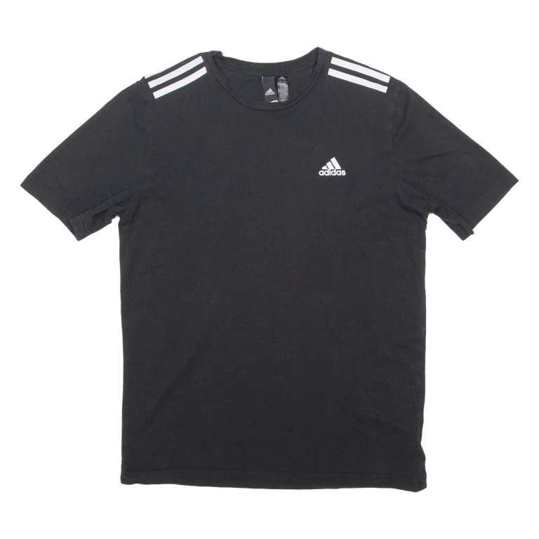 ADIDAS Mens T-Shirt Black Crew Neck S (EE1-281024-4949)