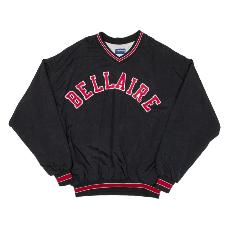 HOLLOWAY Bellaire Mens Sweatshirt Black V-Neck USA XL