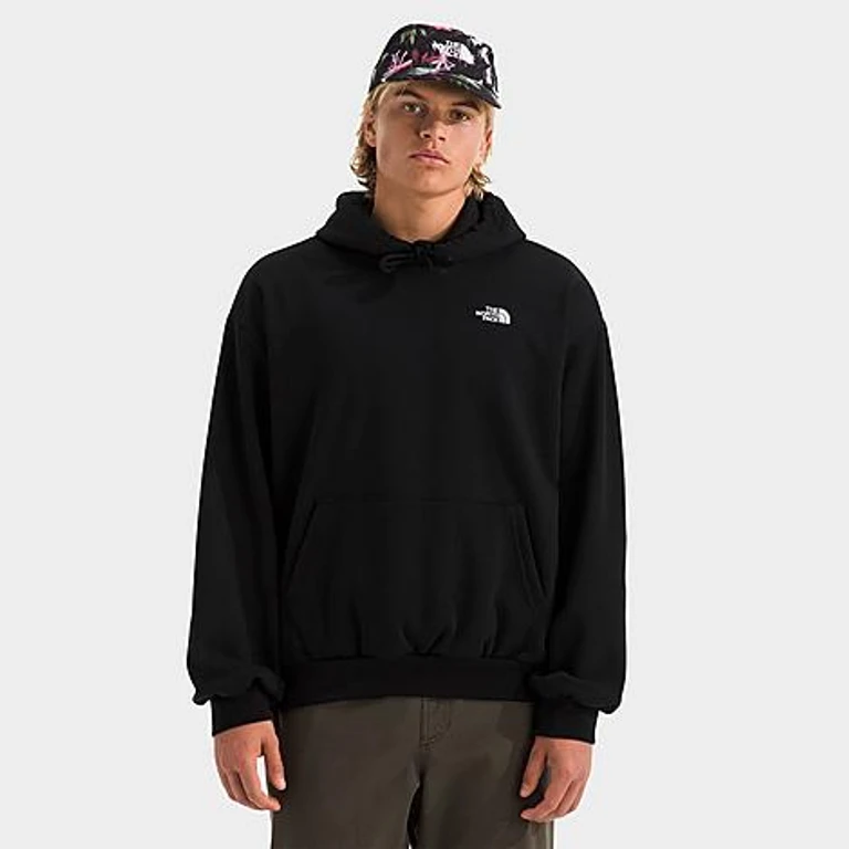 The North Face Men's Evolution Simple Dome Oversized Pullover Hoodie in TNF Black Size: XS