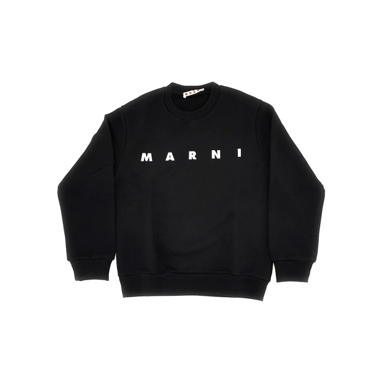 MARNI Logo print crewneck sweatshirt Kids 8Y