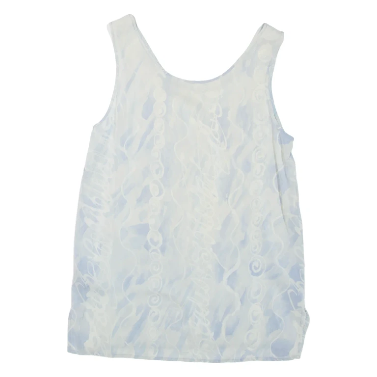 Womens Printed Vest Grey Sleeveless M