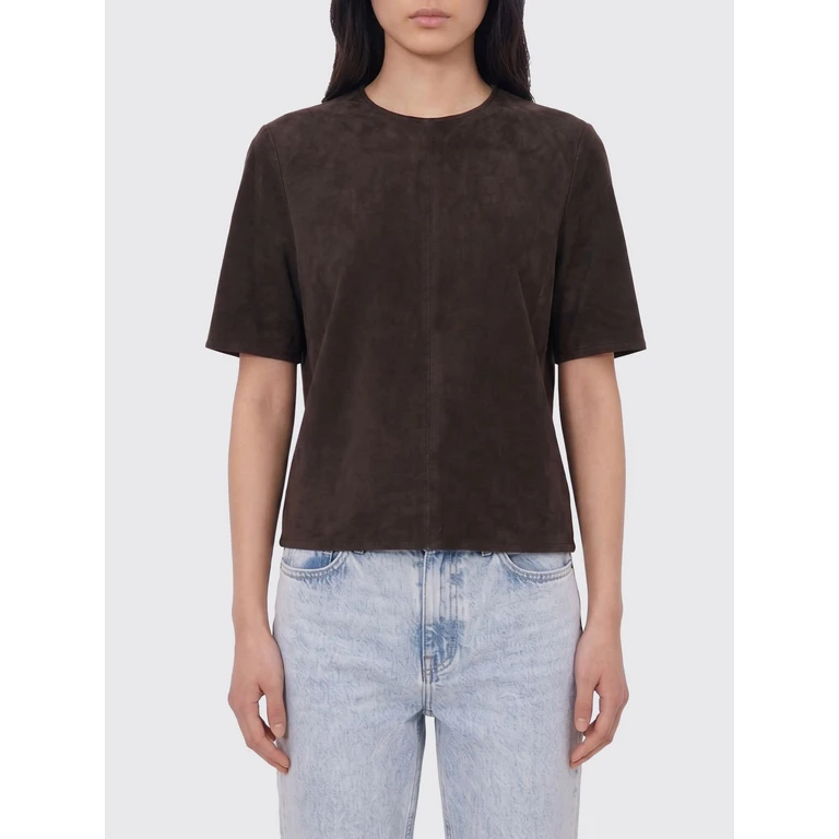 LOULOU DE SAISON T-Shirt Woman color Brown (ZAIDADARKBROWN)