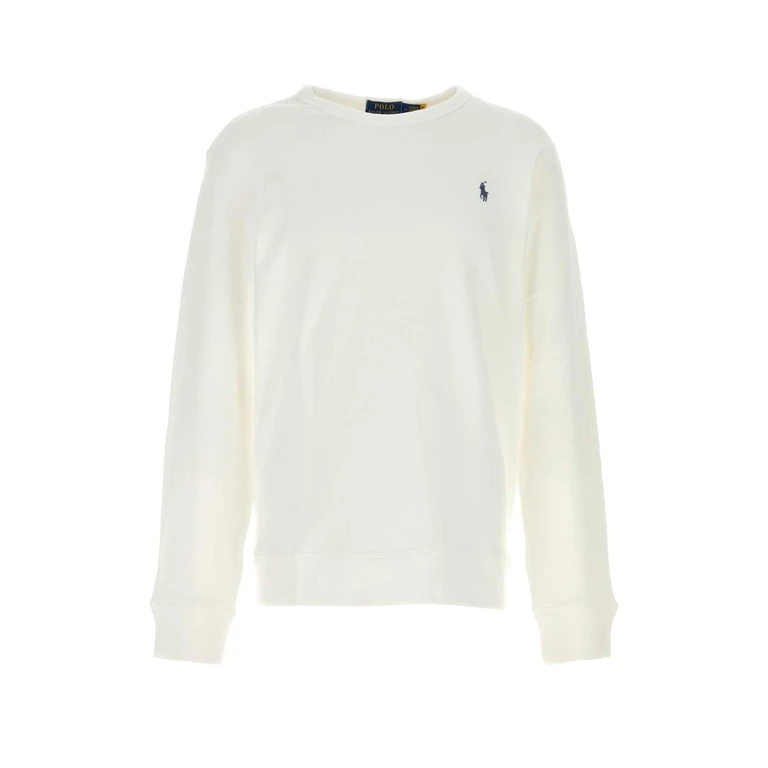 Polo Ralph Lauren White Cotton Bled Sweatshirt Exterior: Polyester Felpe - Men