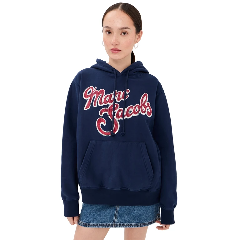 Marc Jacobs Marc Logo Hoodie Navy Multi L