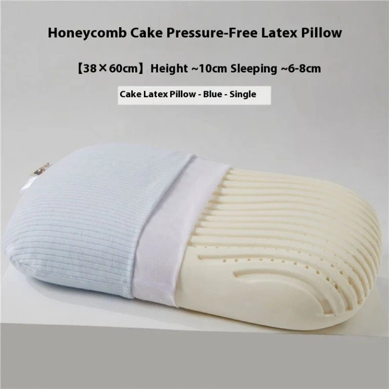 Cake Natural Latex Pillow - Pressure-Free Rebound Neck Support in 3 Colors