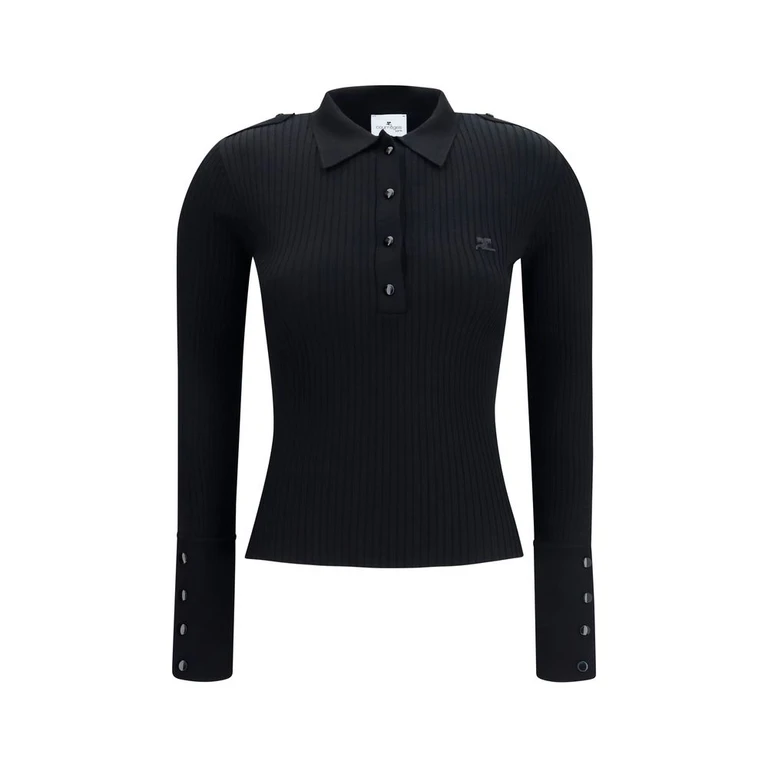 Black Viscose Dress Shirt - Women