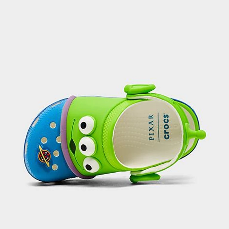 Kids Toddler x Toy Story Alien Classic Clog Shoes in Green/Blue