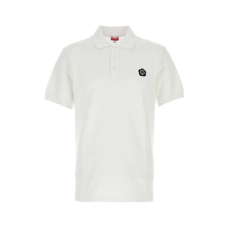 White Piquet Polo Shirt Exterior: Cotton - Men