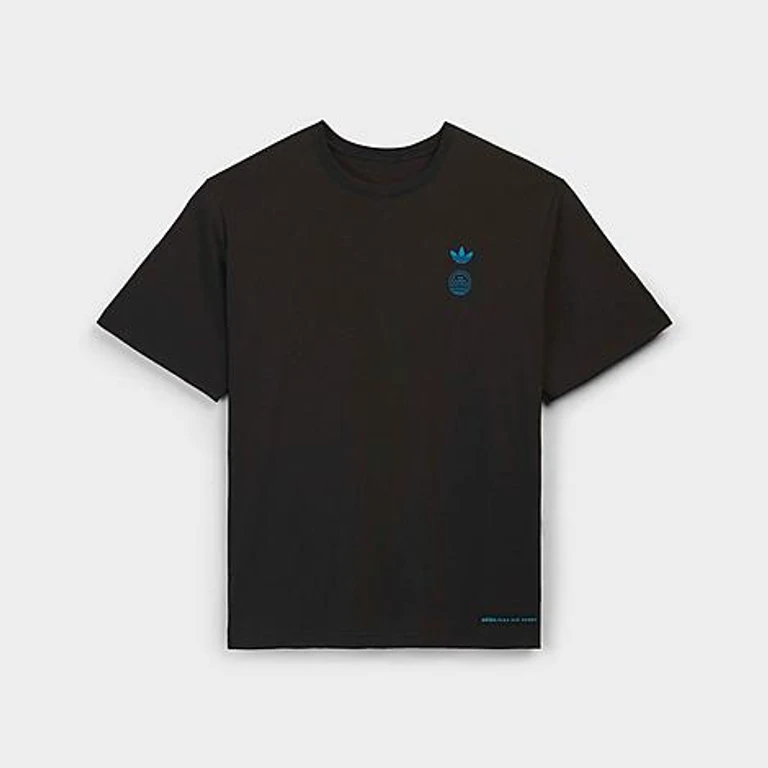 Men's Originals x Bad Bunny DTmF London Graphic Oversized Heavyweight T-Shirt in Black Size: Small